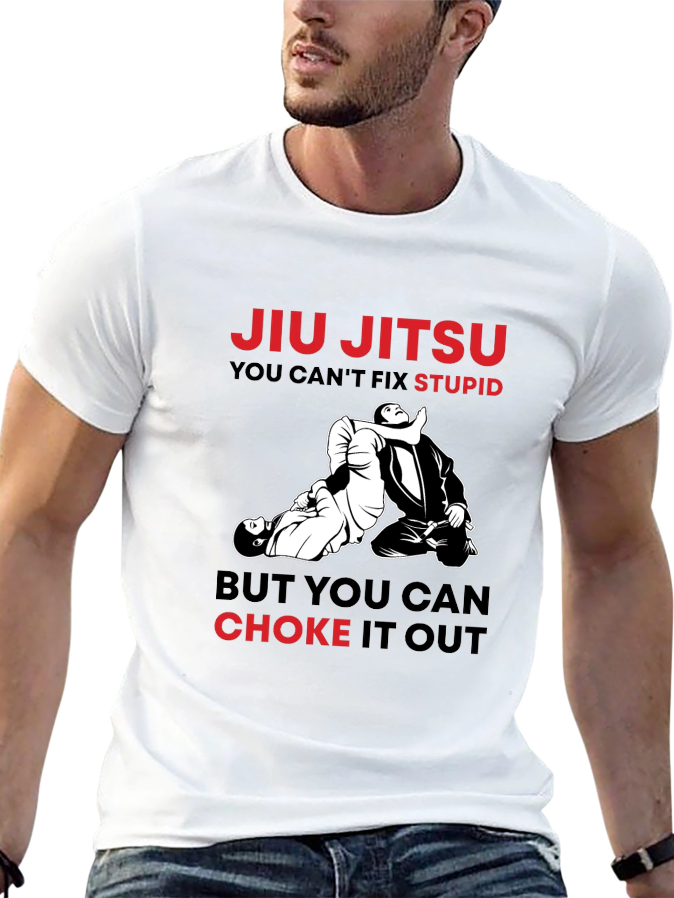 Camiseta Jiu Jitsu: No Puedes Arreglar la Estupidez