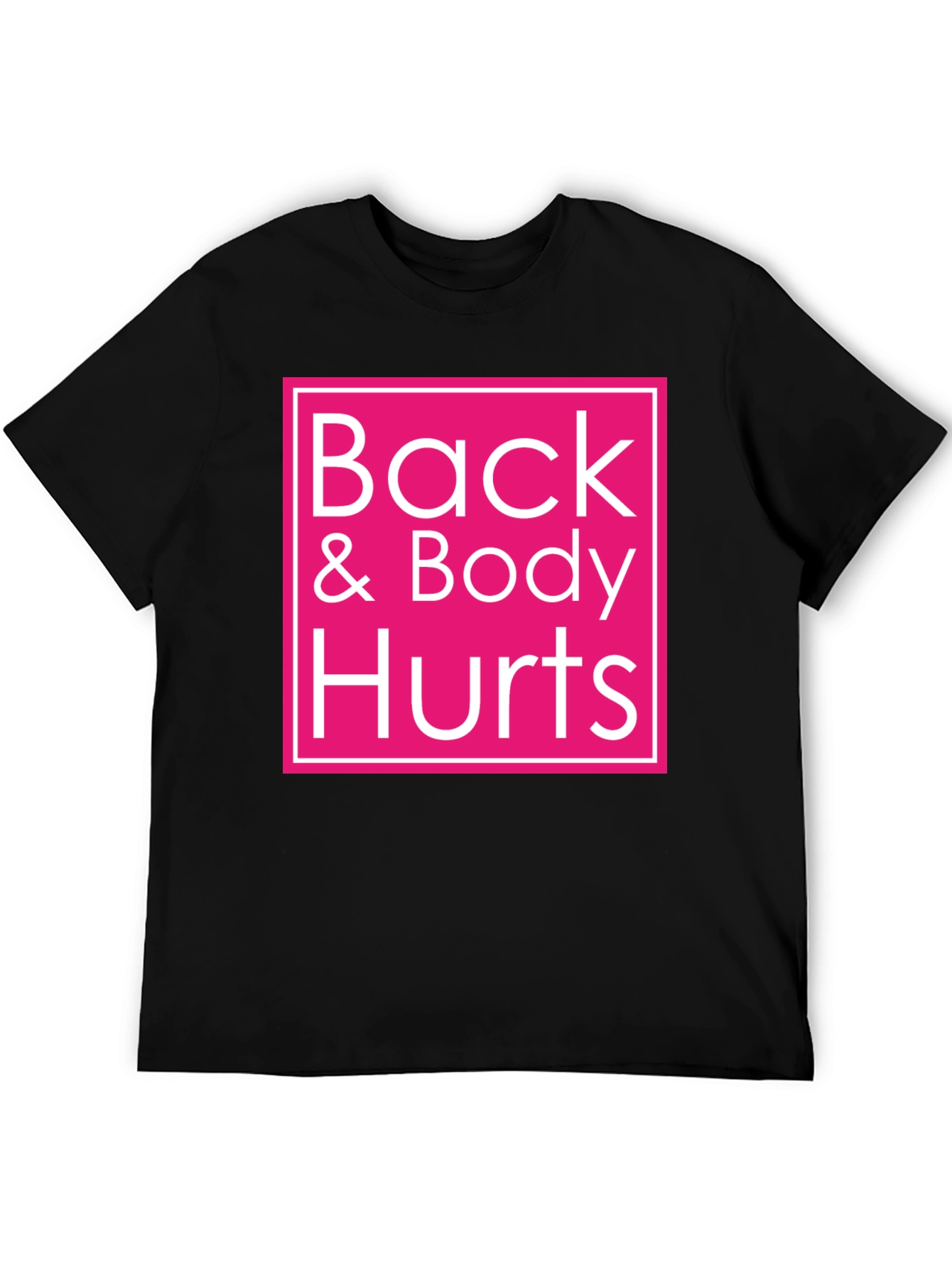 Camiseta Negra Back & Body Hurts - Comodidad y Estilo
