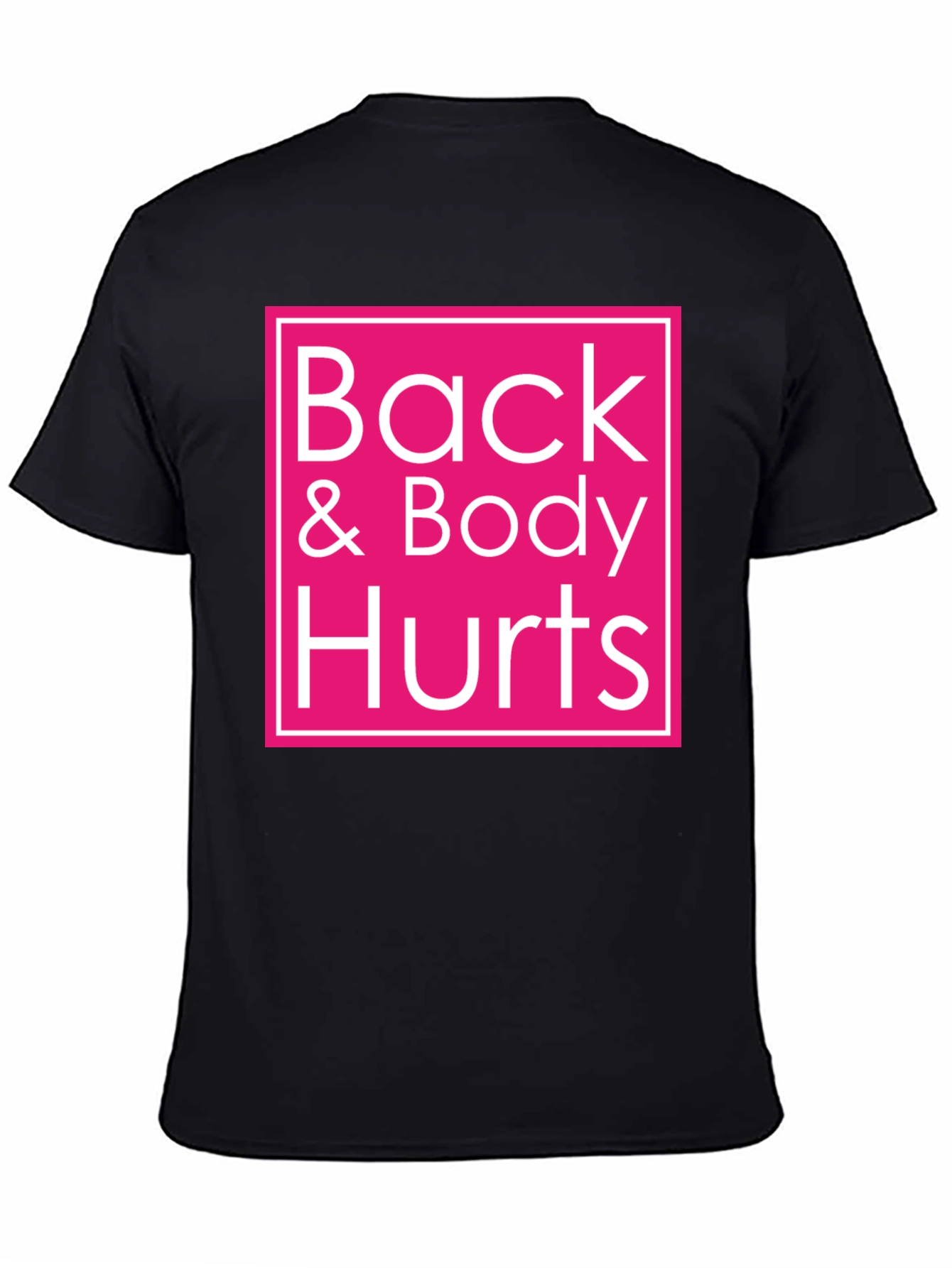 Camiseta Negra Back & Body Hurts - Comodidad y Estilo