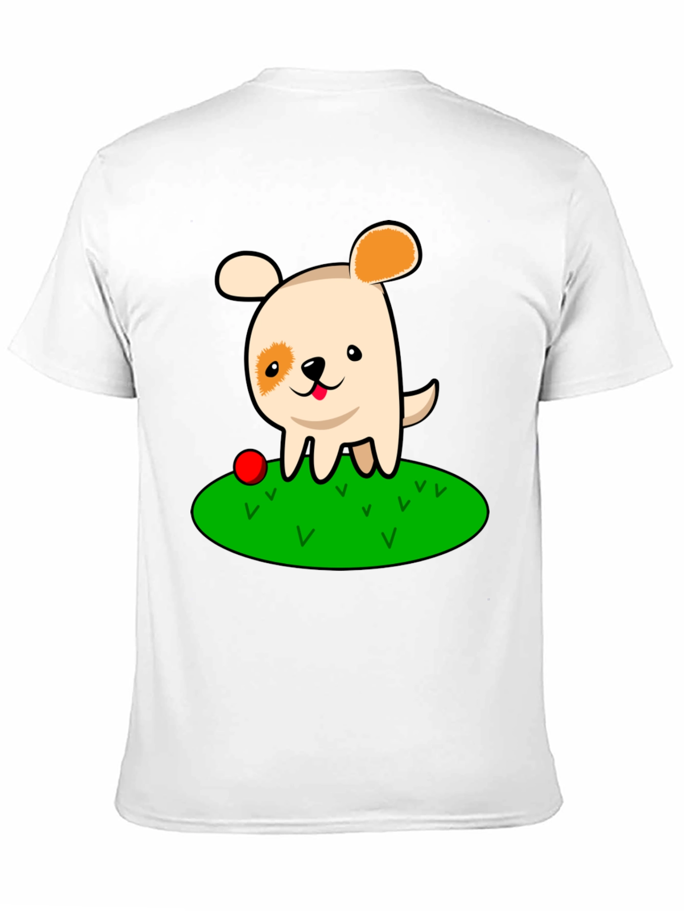 Camiseta Negra con Dibujo de Perrito Adorable
