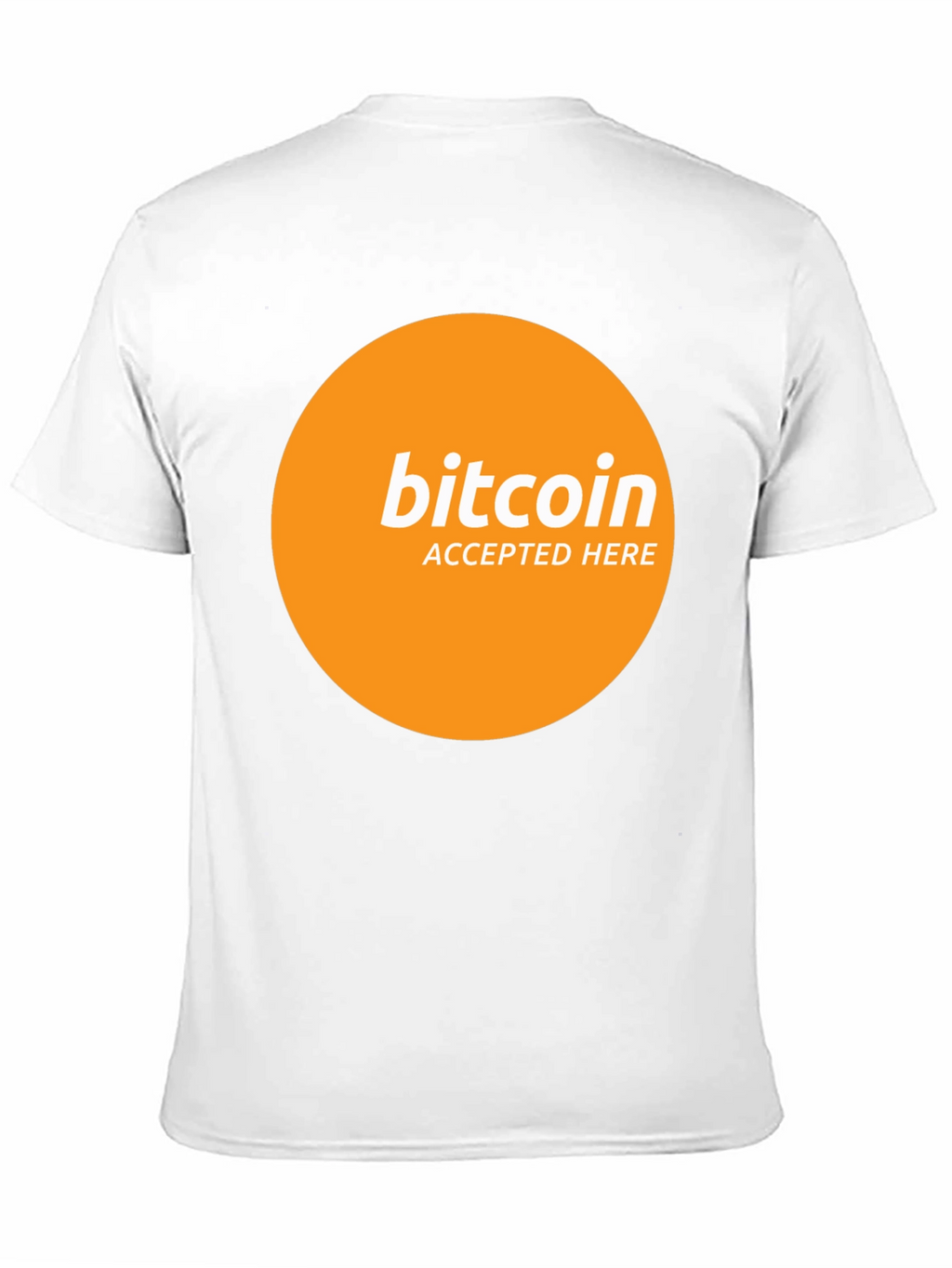 Camiseta Bitcoin Aceptado Aquí - Diseño Moderno