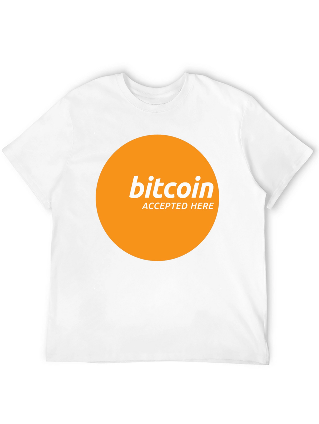 Camiseta Bitcoin Aceptado Aquí - Diseño Moderno
