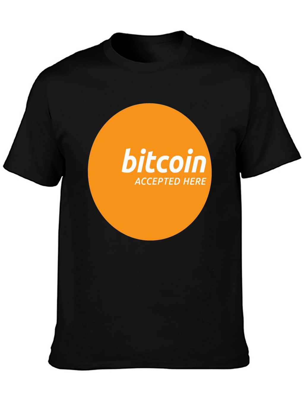 Camiseta Bitcoin Aceptado Aquí - Diseño Moderno