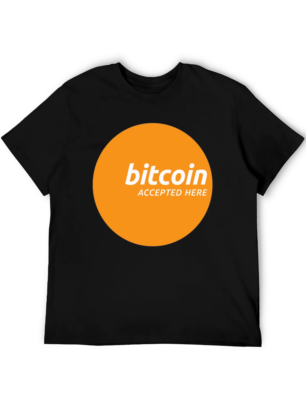 Camiseta Bitcoin Aceptado Aquí - Diseño Moderno