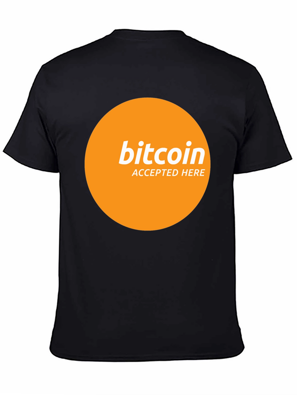 Camiseta Bitcoin Aceptado Aquí - Diseño Moderno