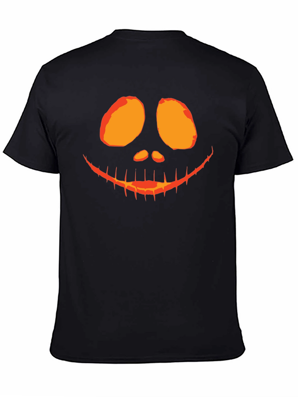 Camiseta Negra con Diseño de Calabaza Halloween
