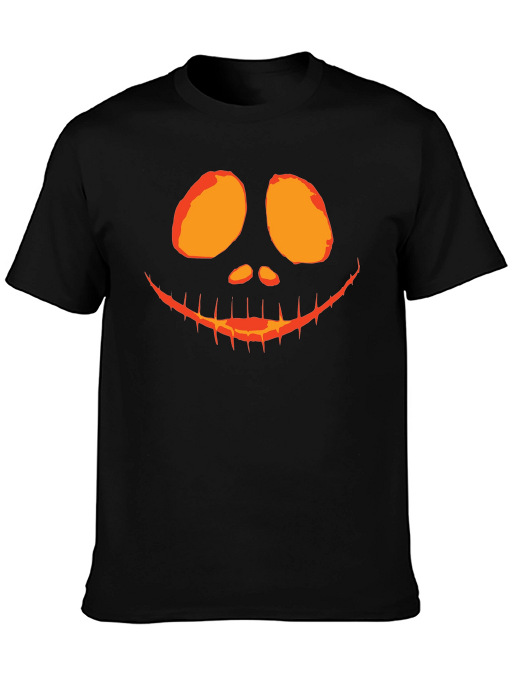 Camiseta Negra con Diseño de Calabaza Halloween