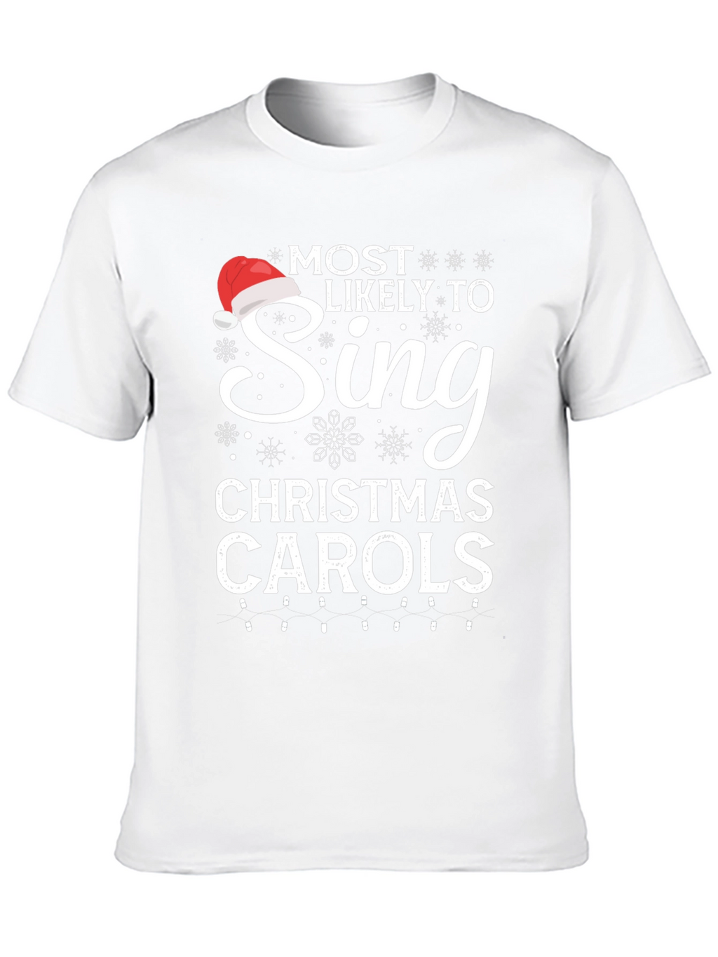 Camiseta Navideña Cantar Villancicos para Hombre