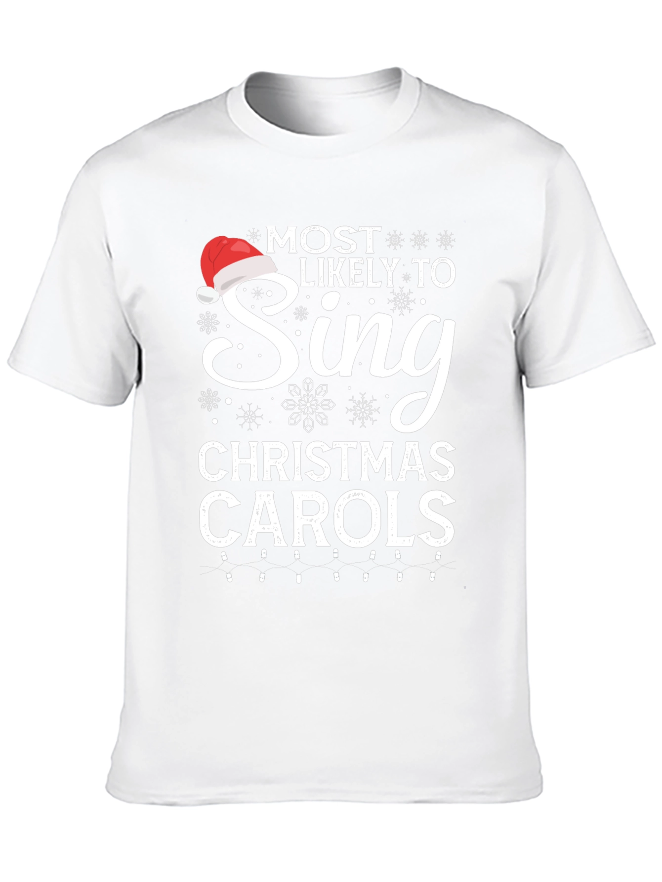 Camiseta Navideña Cantar Villancicos para Hombre