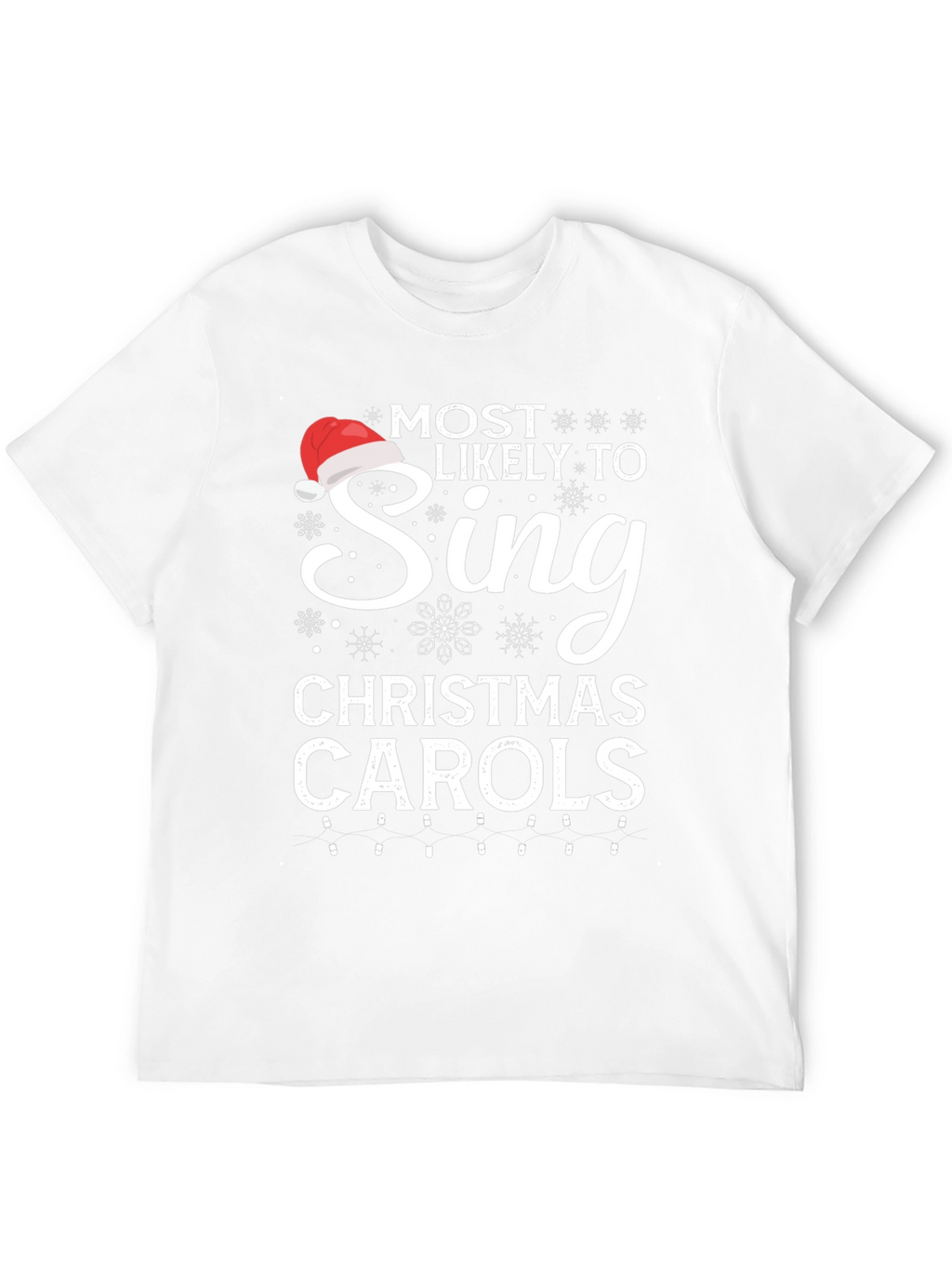 Camiseta Navideña Cantar Villancicos para Hombre