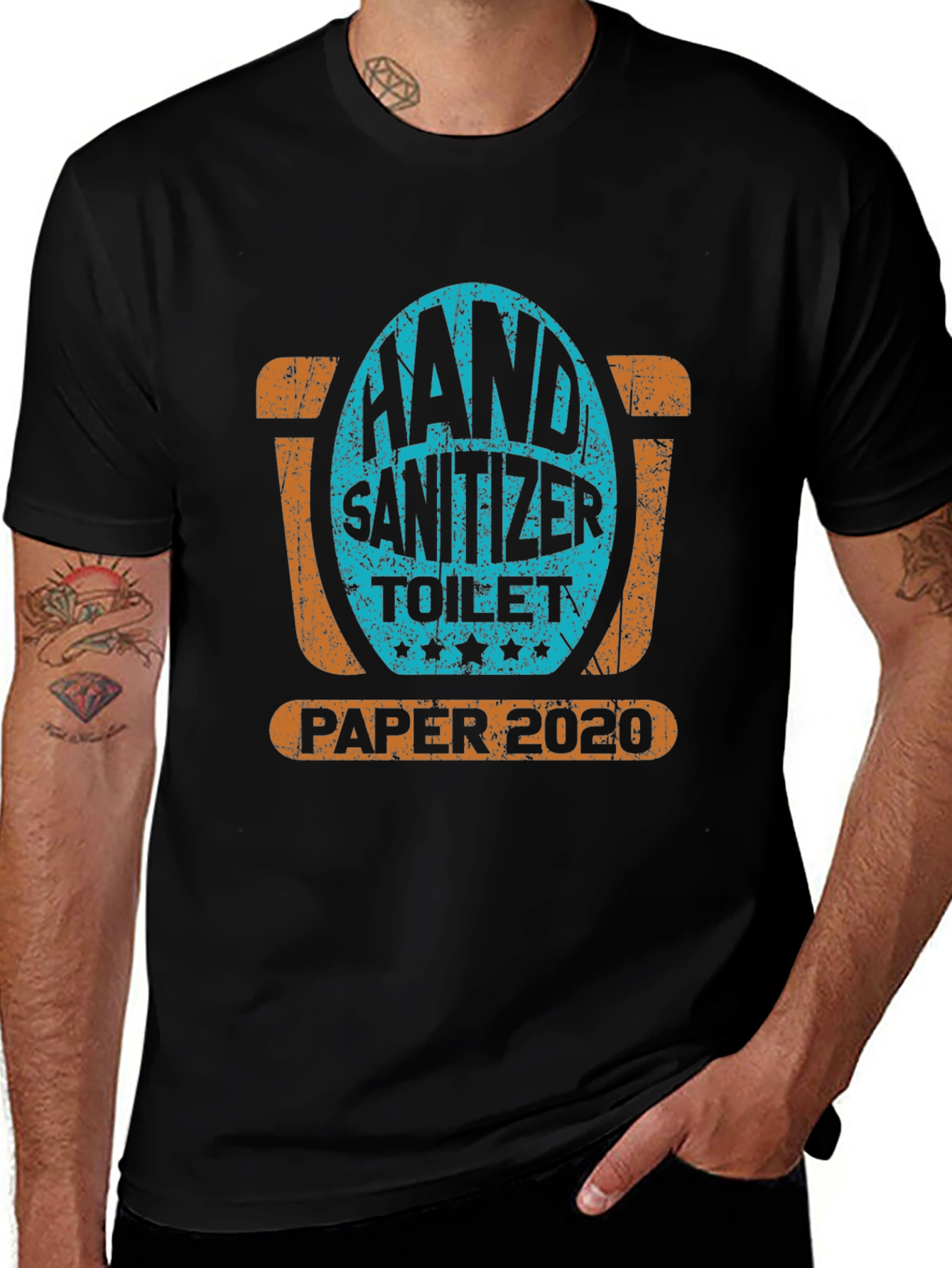 Camiseta Hombre Humor Pandemia - Hand Sanitizer