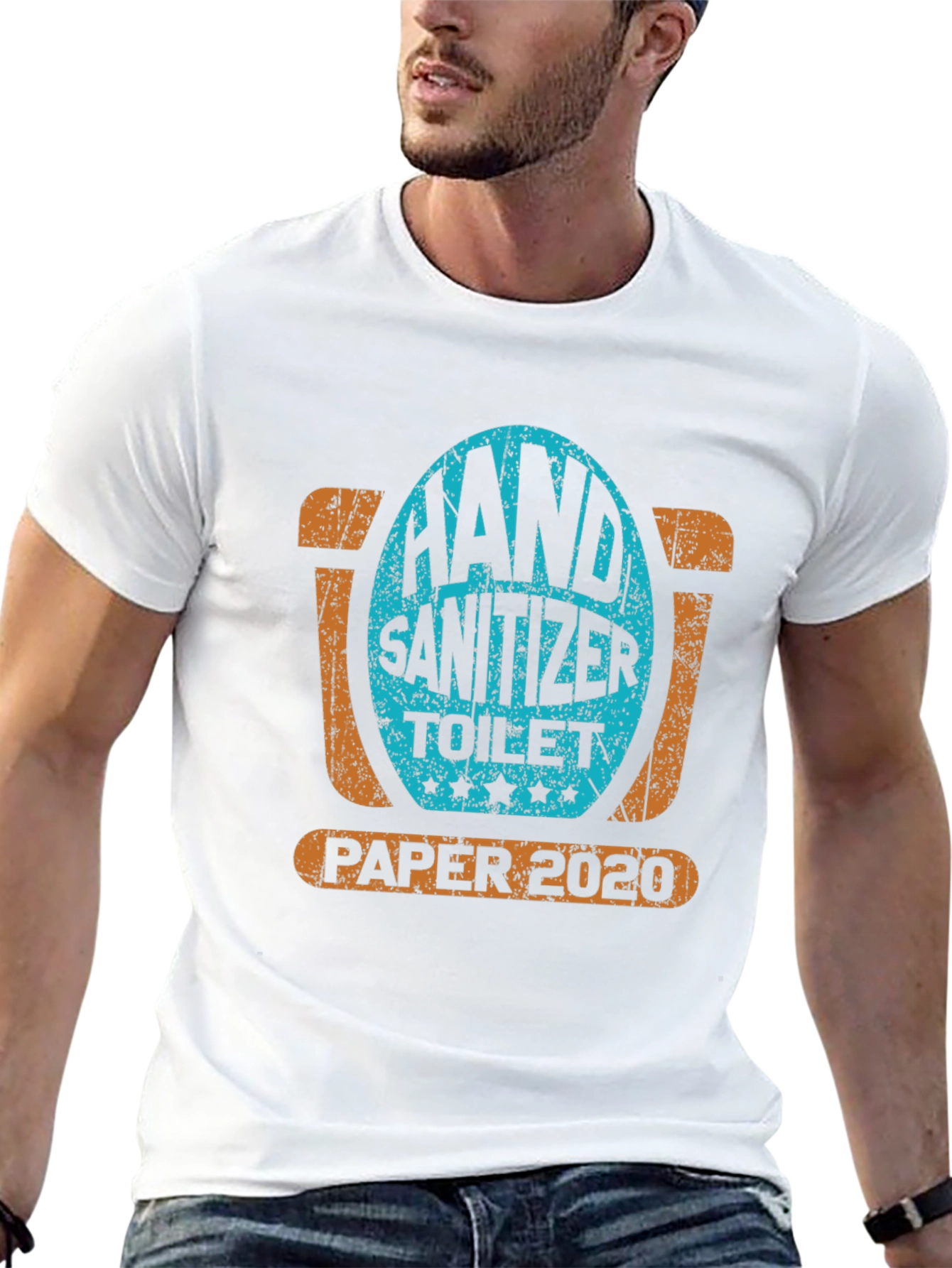 Camiseta Hombre Humor Pandemia - Hand Sanitizer
