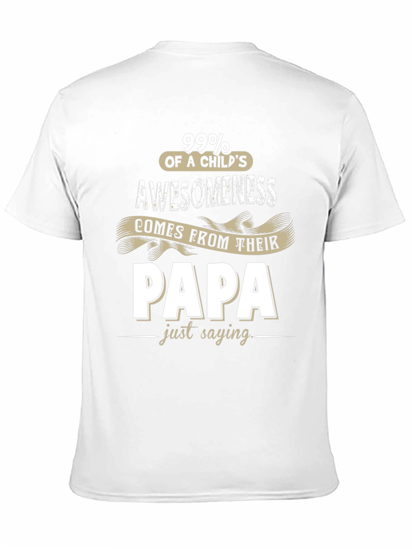 Camiseta Negra Awesomeness de un Niño Viene de Papá