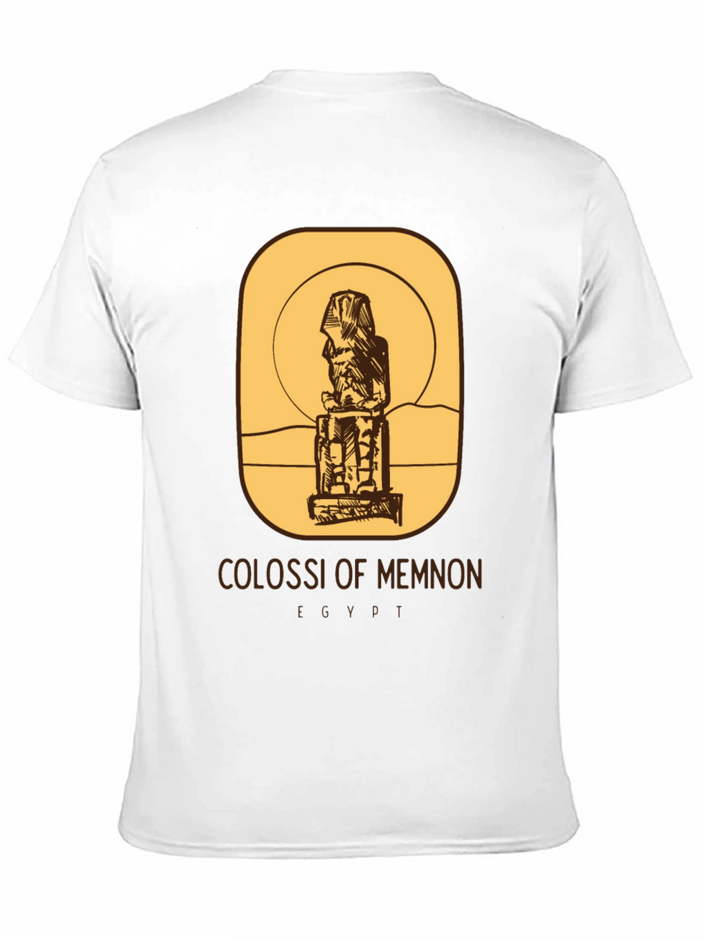 Camiseta Negra Colosos de Memnón Egipto