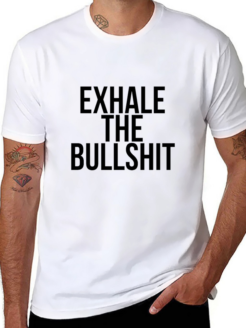 Camiseta Exhale The Bullshit - Estilo Casual
