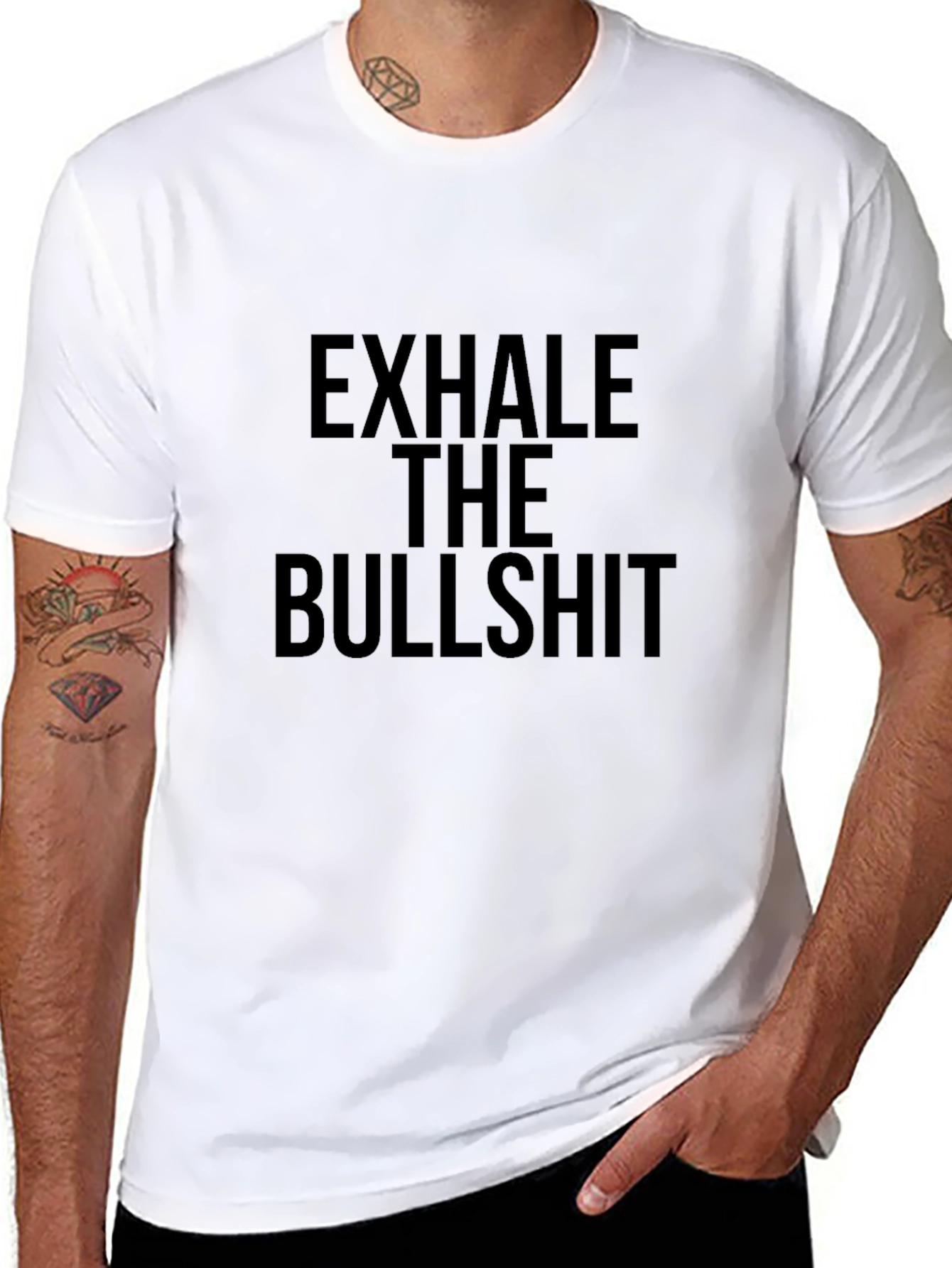 Camiseta Exhale The Bullshit - Estilo Casual