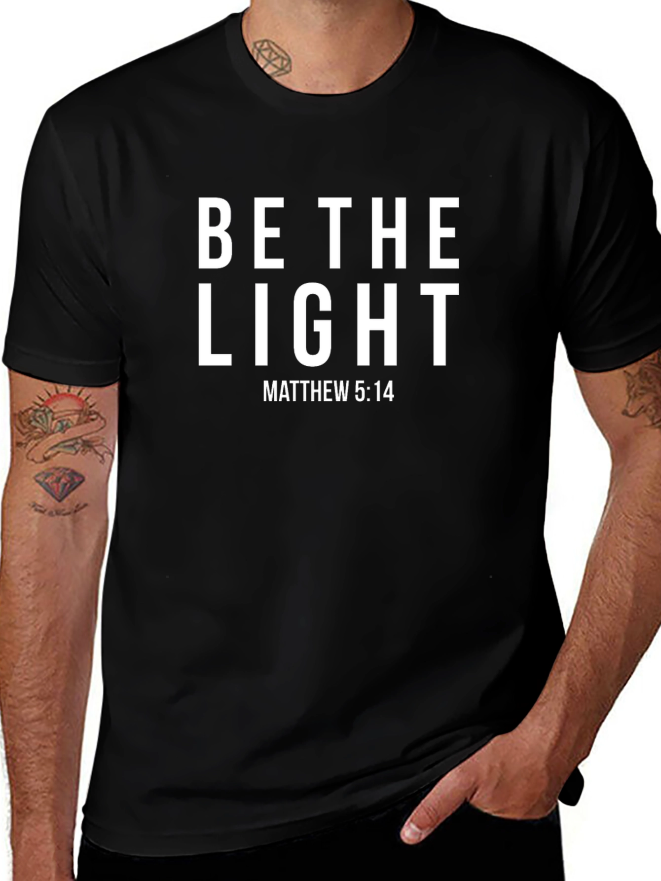 Camiseta Cristiana Sé la Luz - Inspiración y Fe