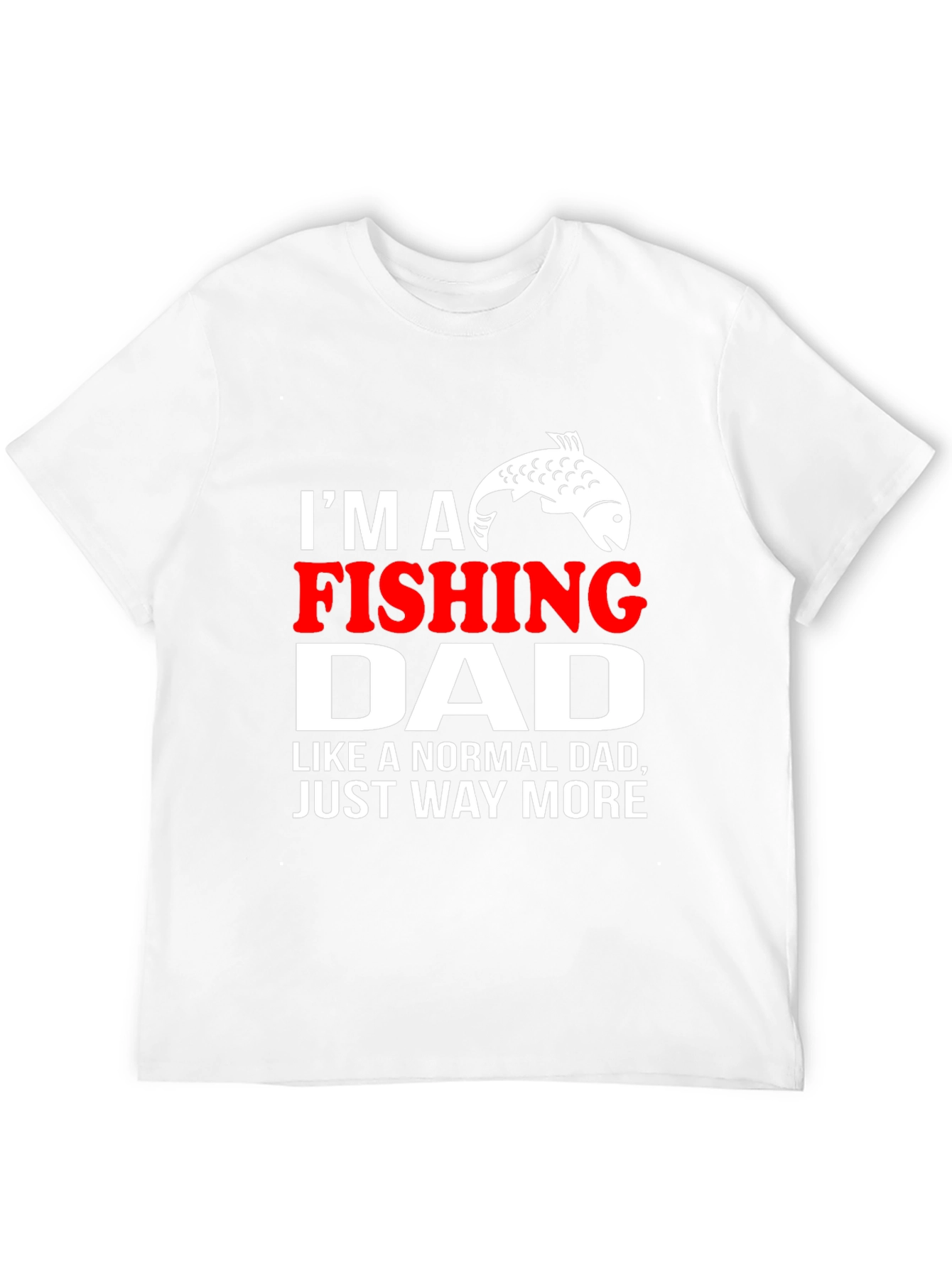 Camiseta Hombre Negro: Papá Pescador