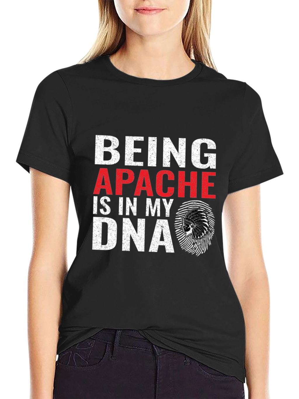 Camiseta Negra Apache DNA