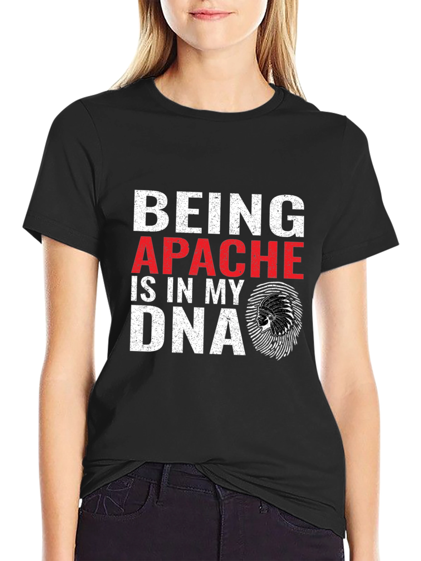 Camiseta Negra Apache DNA