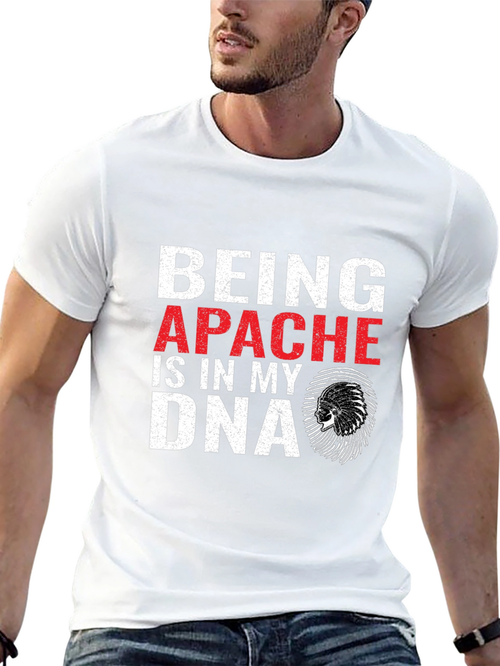 Camiseta Negra Apache DNA