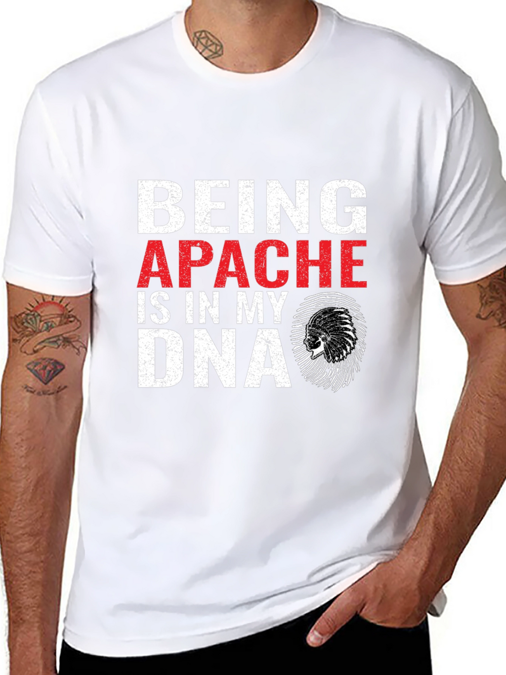 Camiseta Negra Apache DNA