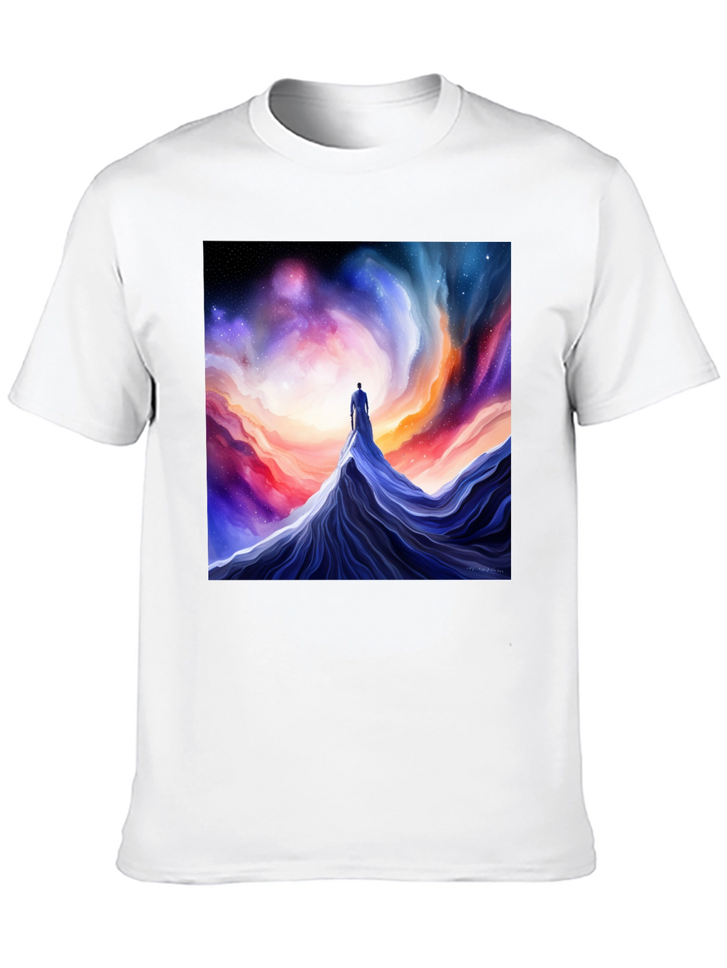 Camiseta Hombre Diseño Cósmico