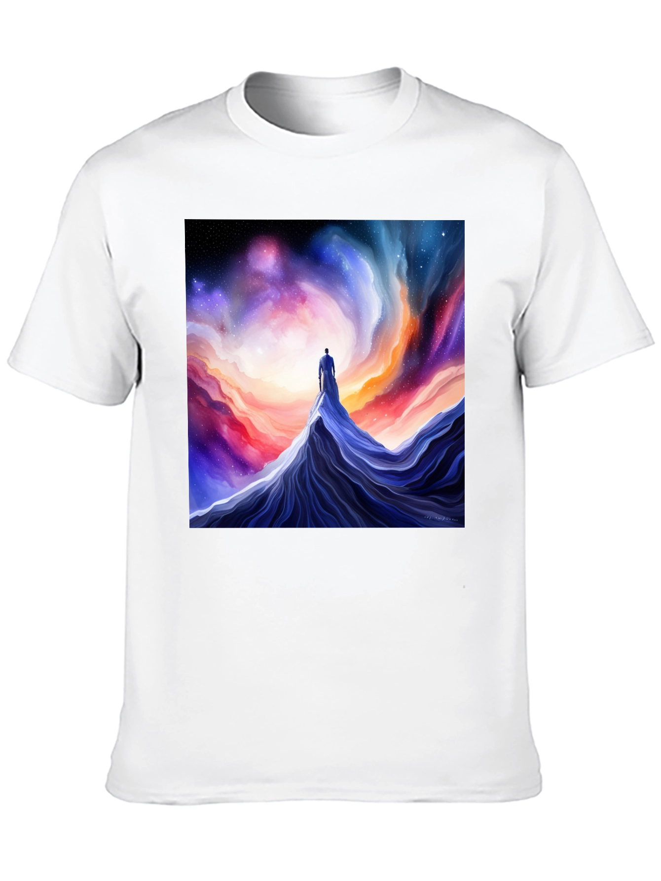 Camiseta Hombre Diseño Cósmico