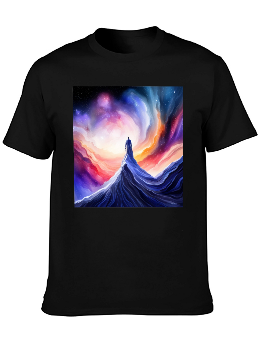 Camiseta Hombre Diseño Cósmico