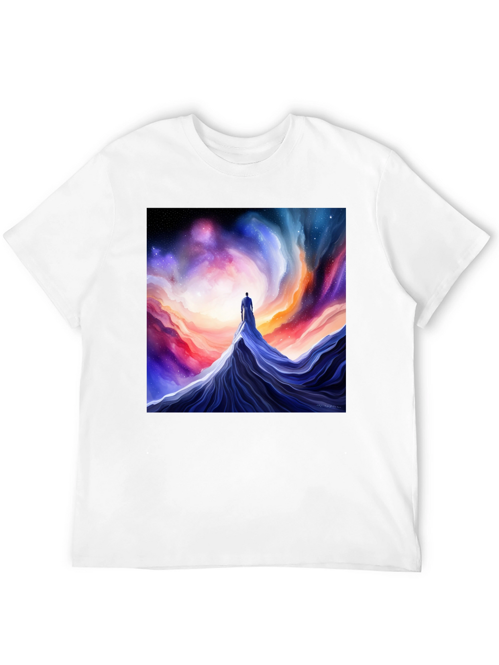 Camiseta Hombre Diseño Cósmico