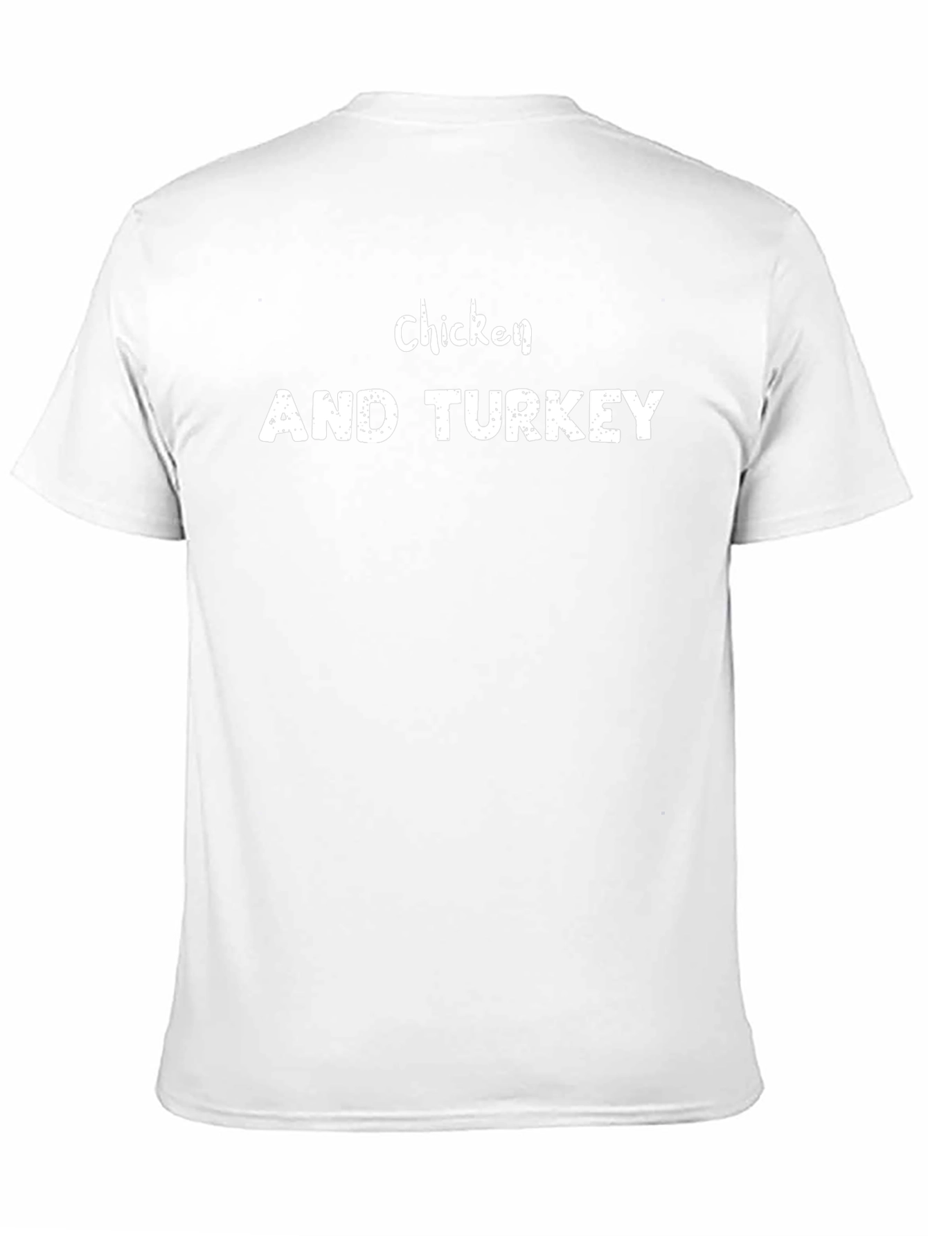 Camiseta Negra Chicken AND TURKEY