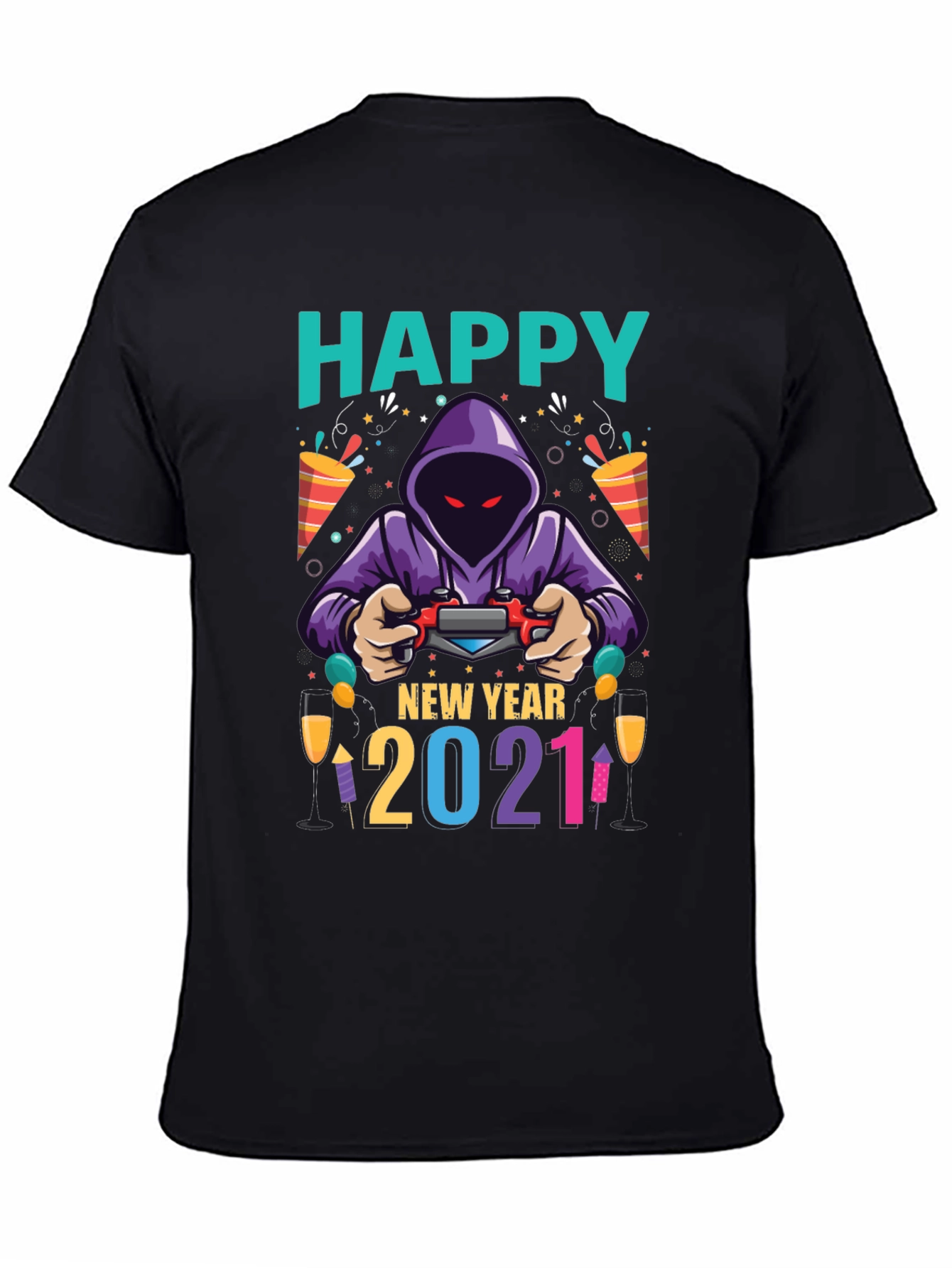 Camiseta Feliz Año Nuevo 2021 Gamer