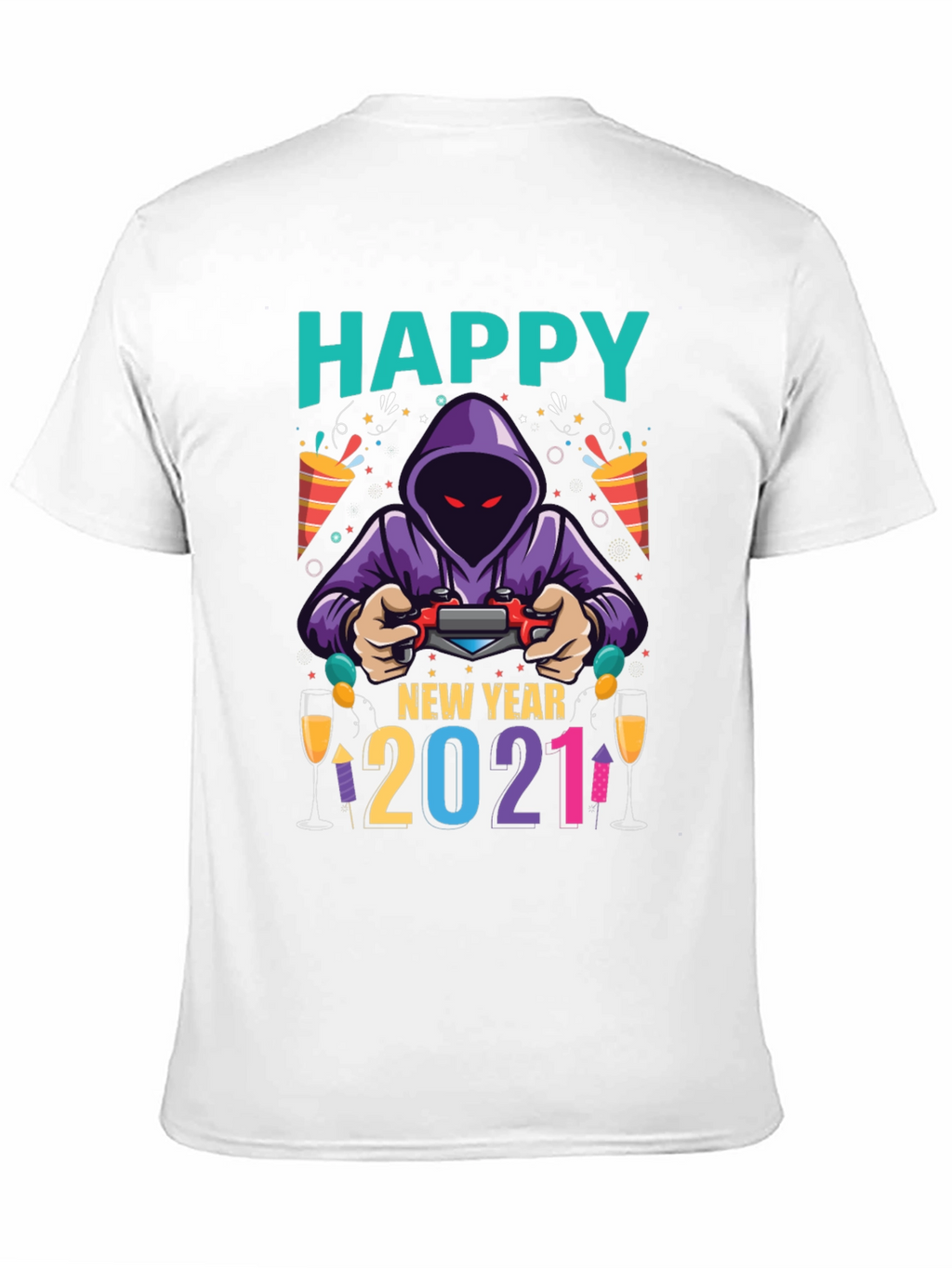Camiseta Feliz Año Nuevo 2021 Gamer