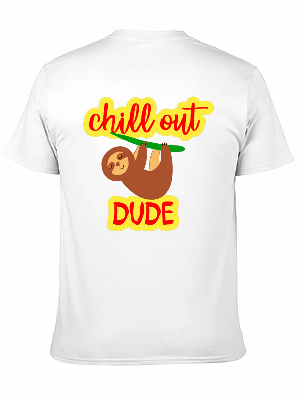 Camiseta Negra Chill Out Dude Relajada