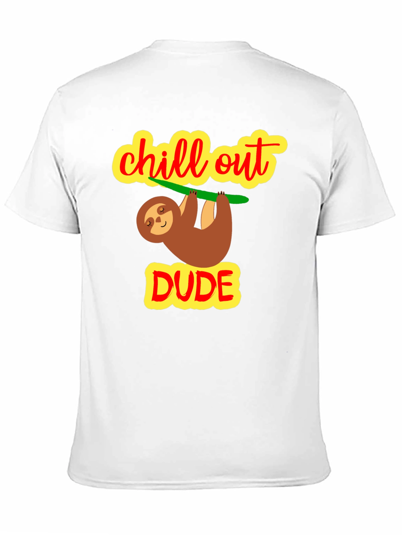Camiseta Negra Chill Out Dude Relajada