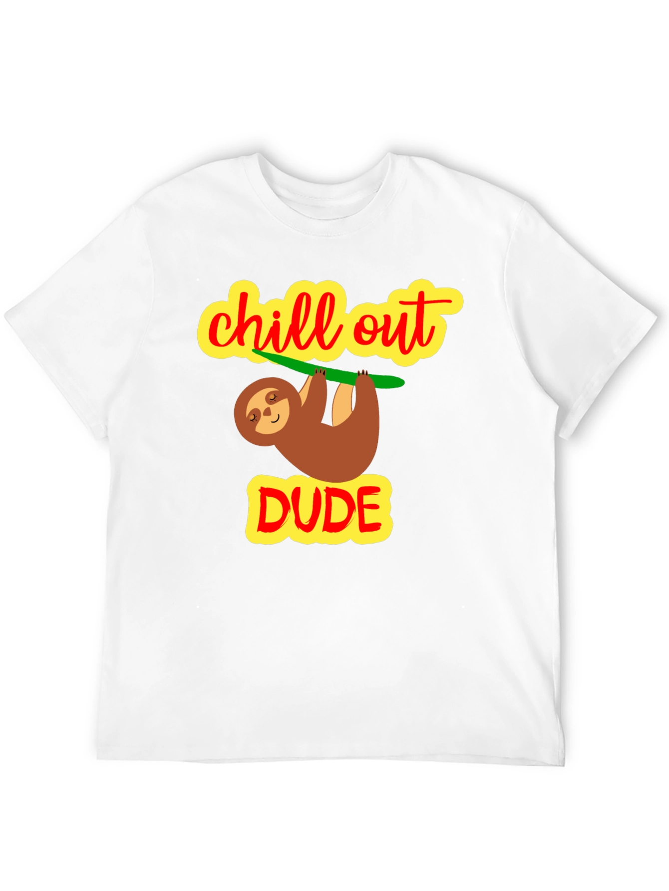 Camiseta Negra Chill Out Dude Relajada