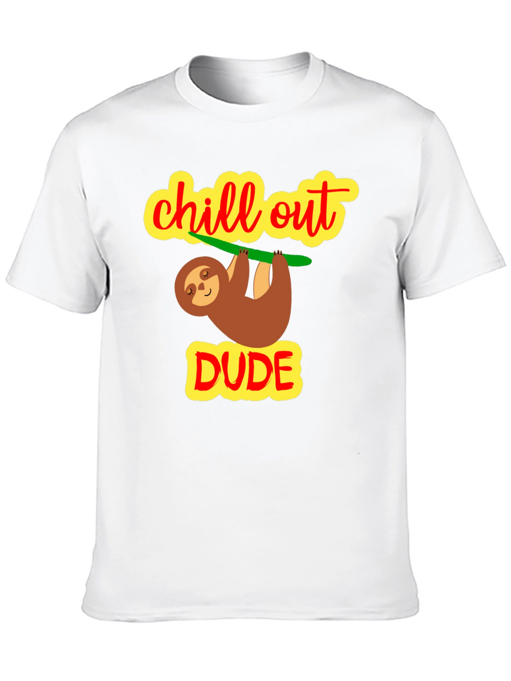 Camiseta Negra Chill Out Dude Relajada