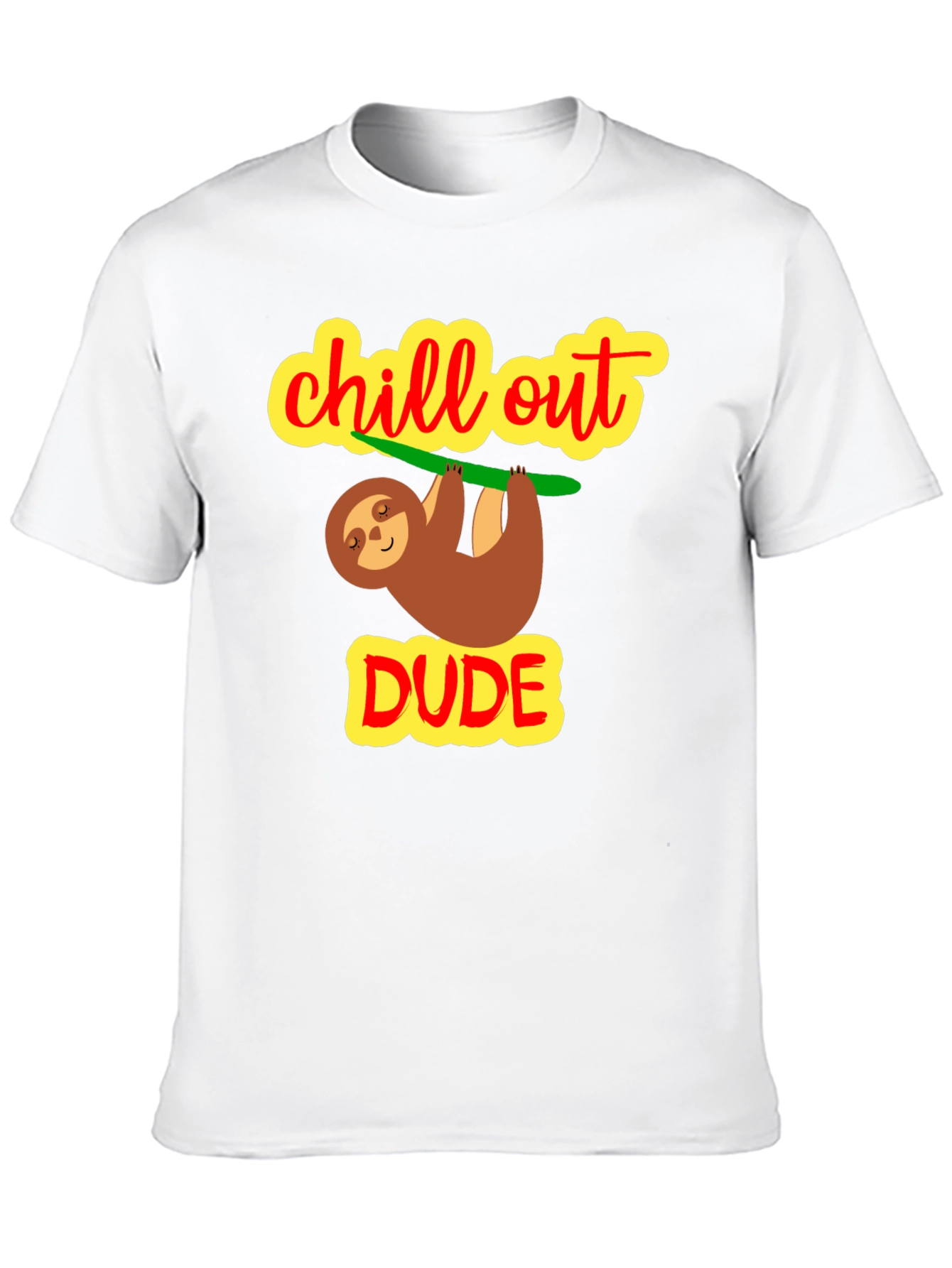 Camiseta Negra Chill Out Dude Relajada