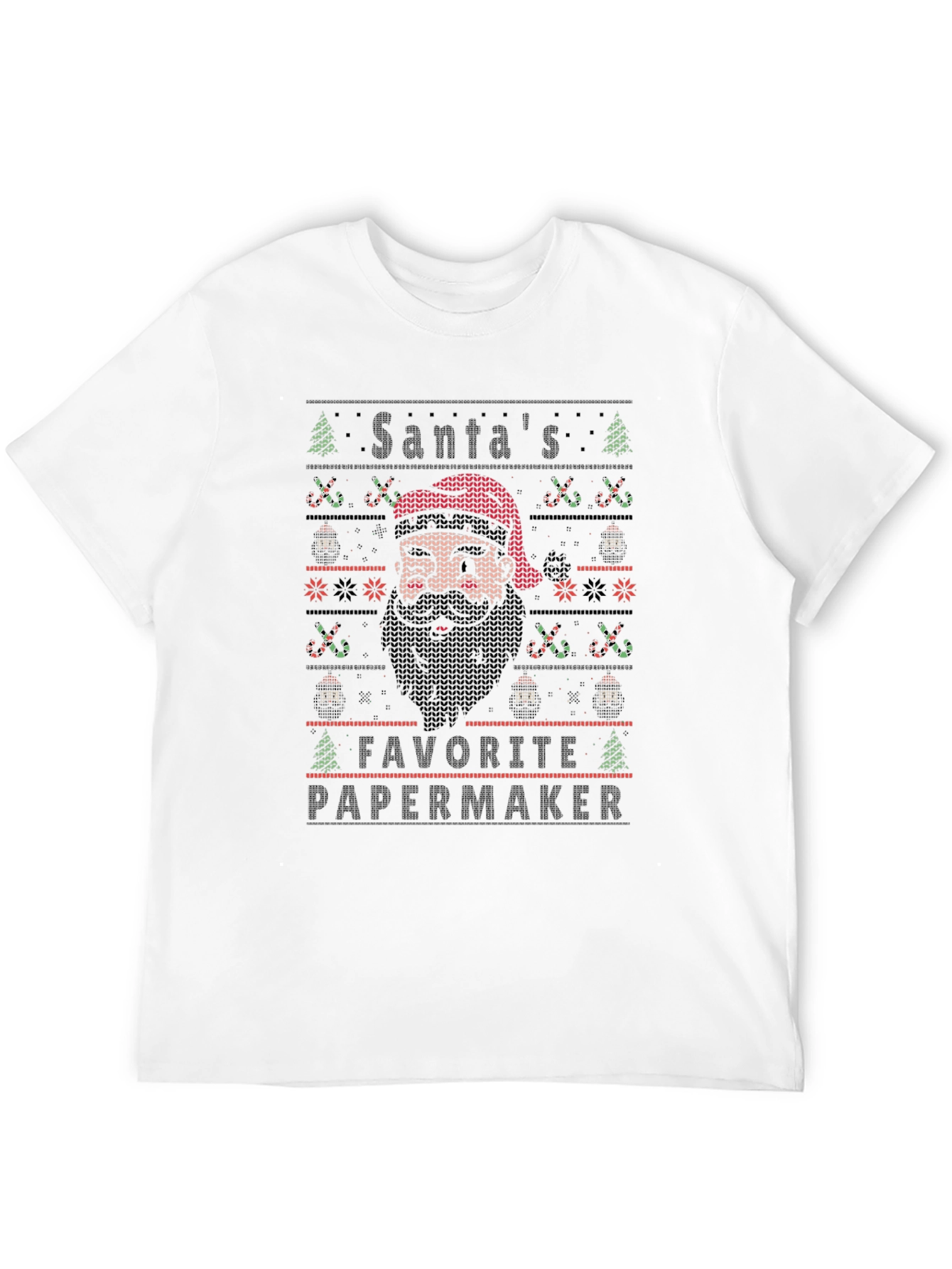 Camiseta Navideña El Papelero Favorito de Santa