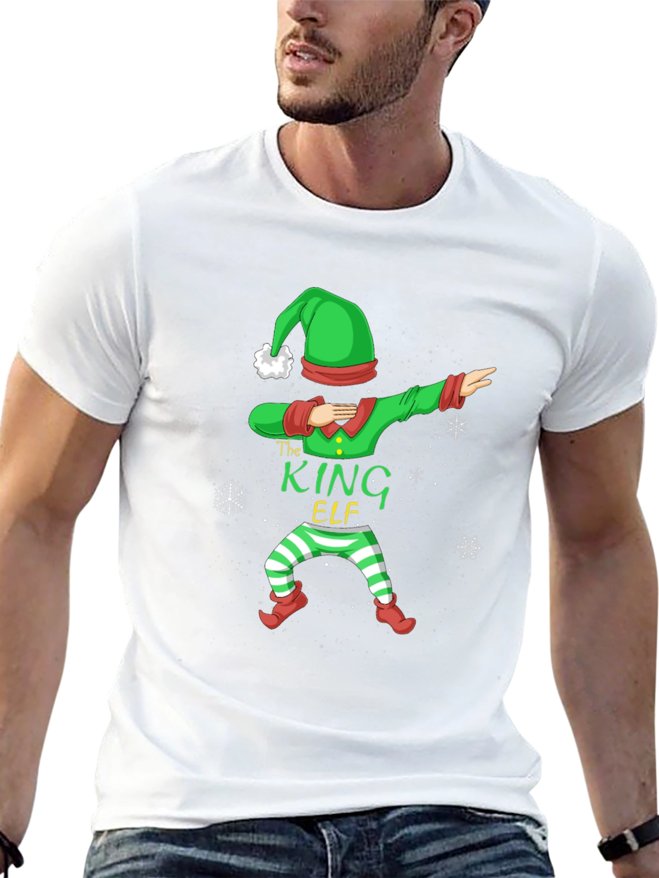 Camiseta Navideña The King Elf Hombre