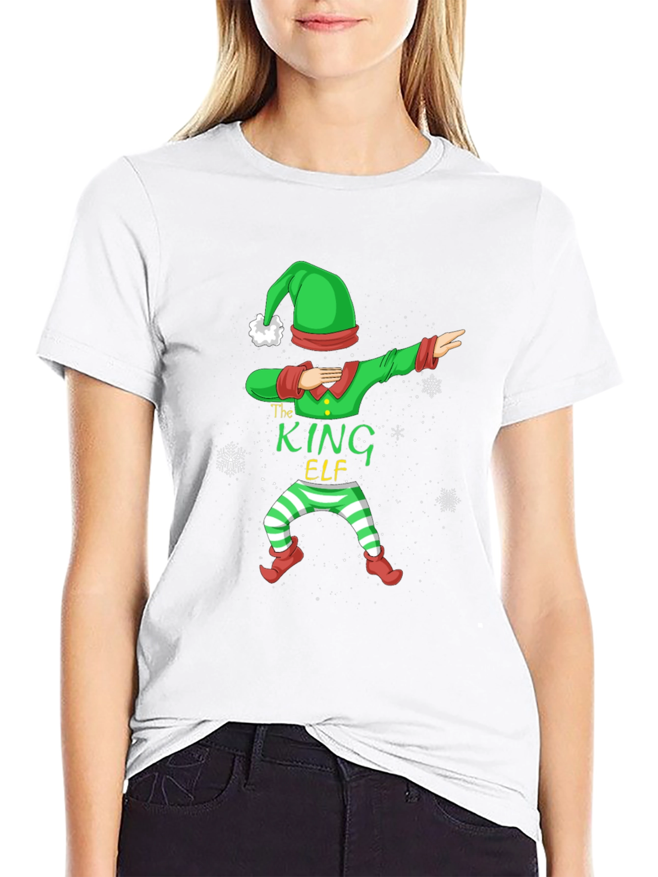 Camiseta Navideña The King Elf Hombre