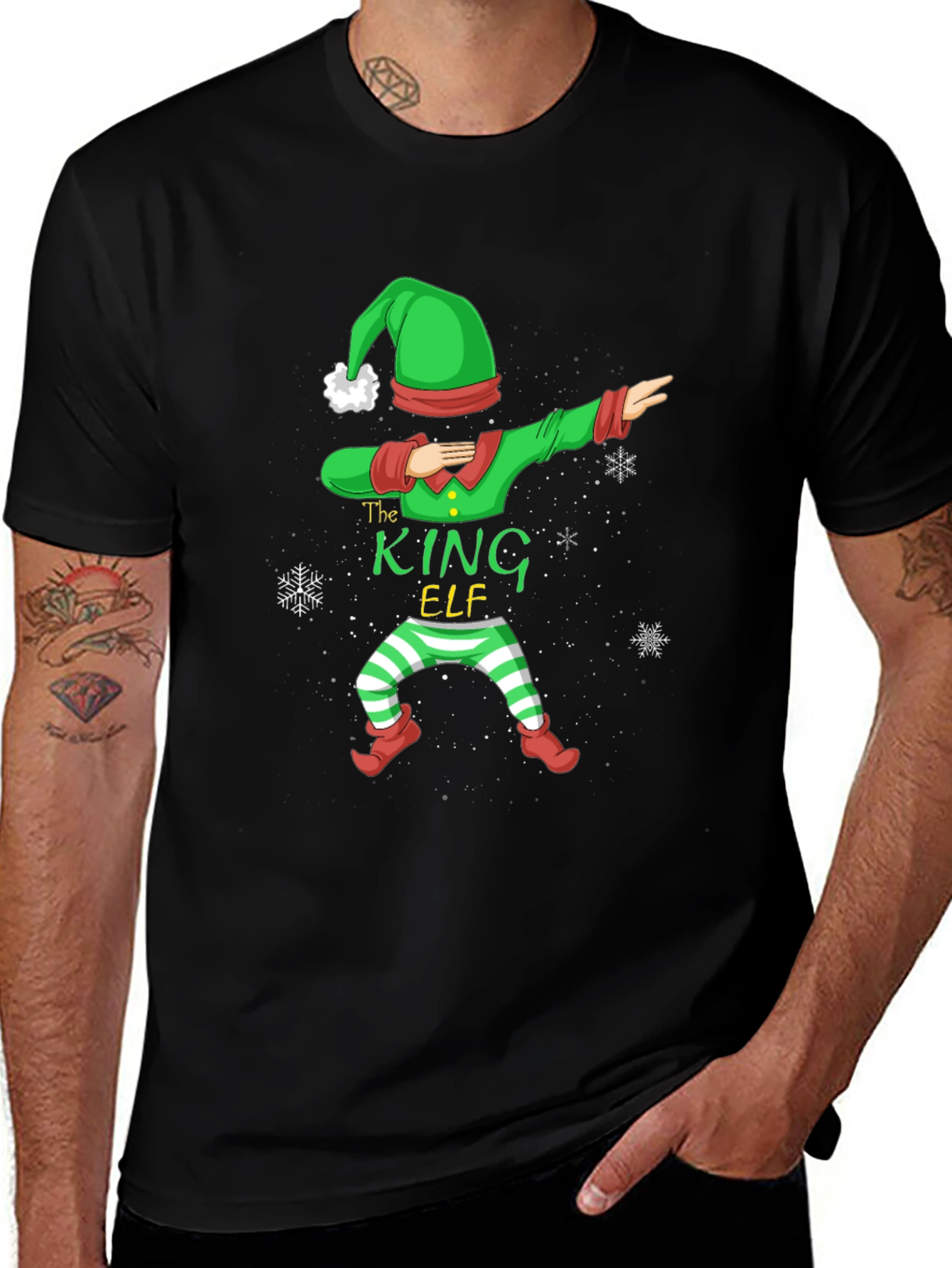 Camiseta Navideña The King Elf Hombre