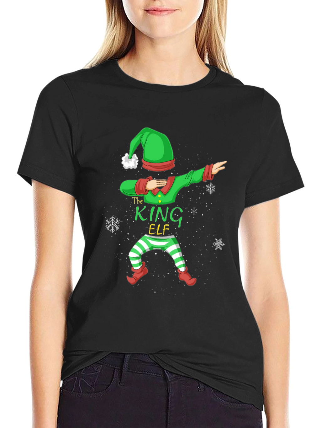 Camiseta Navideña The King Elf Hombre