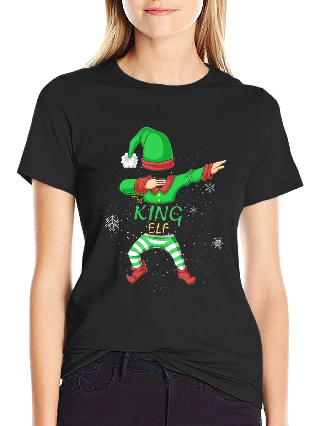 Camiseta Navideña The King Elf Hombre