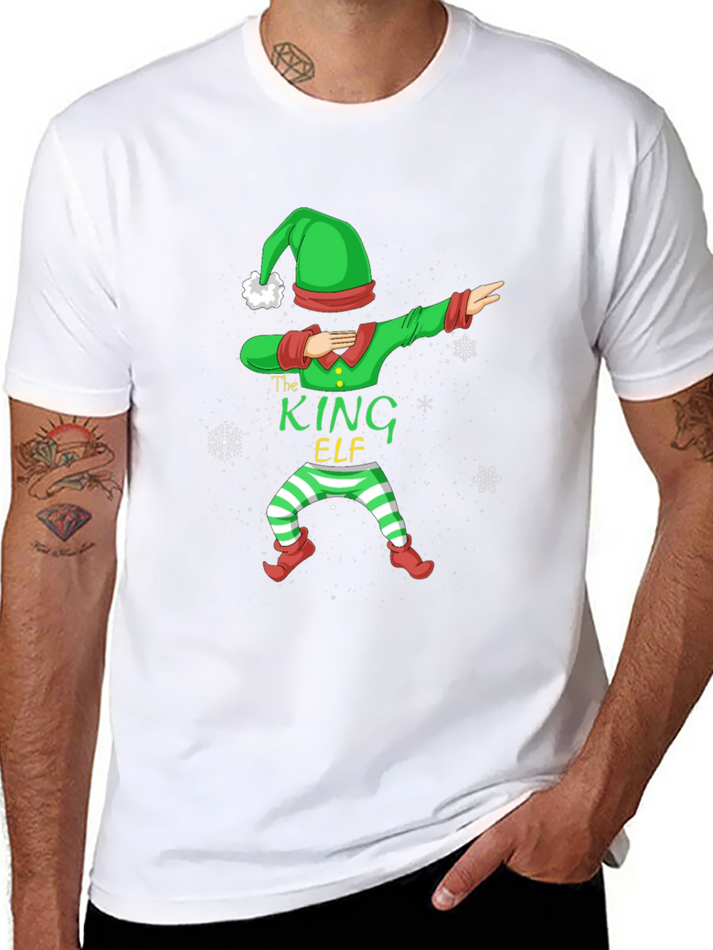 Camiseta Navideña The King Elf Hombre
