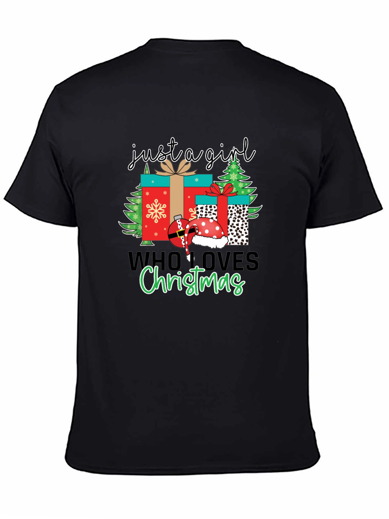 Camiseta Navideña Just a Girl Who Loves Christmas