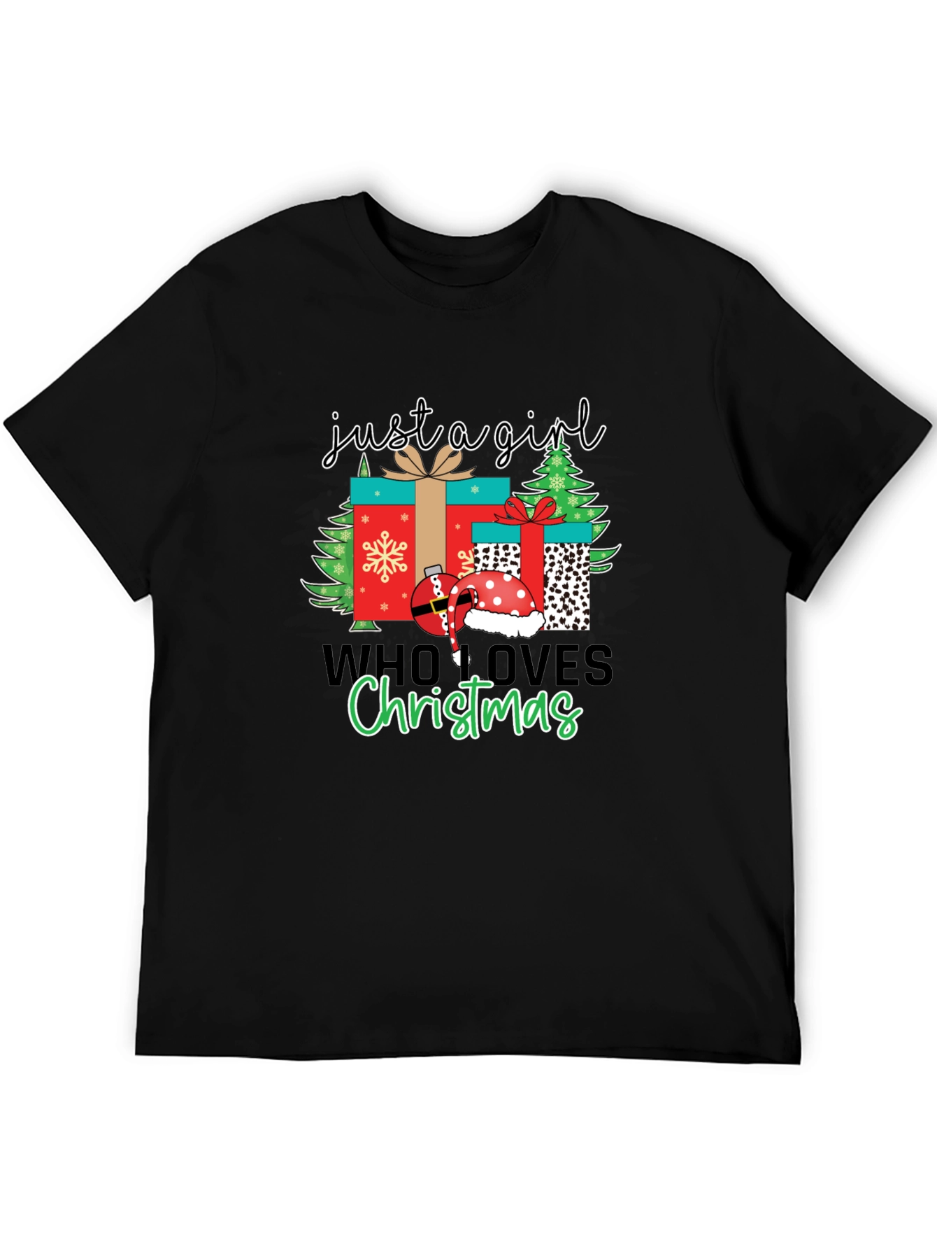 Camiseta Navideña Just a Girl Who Loves Christmas