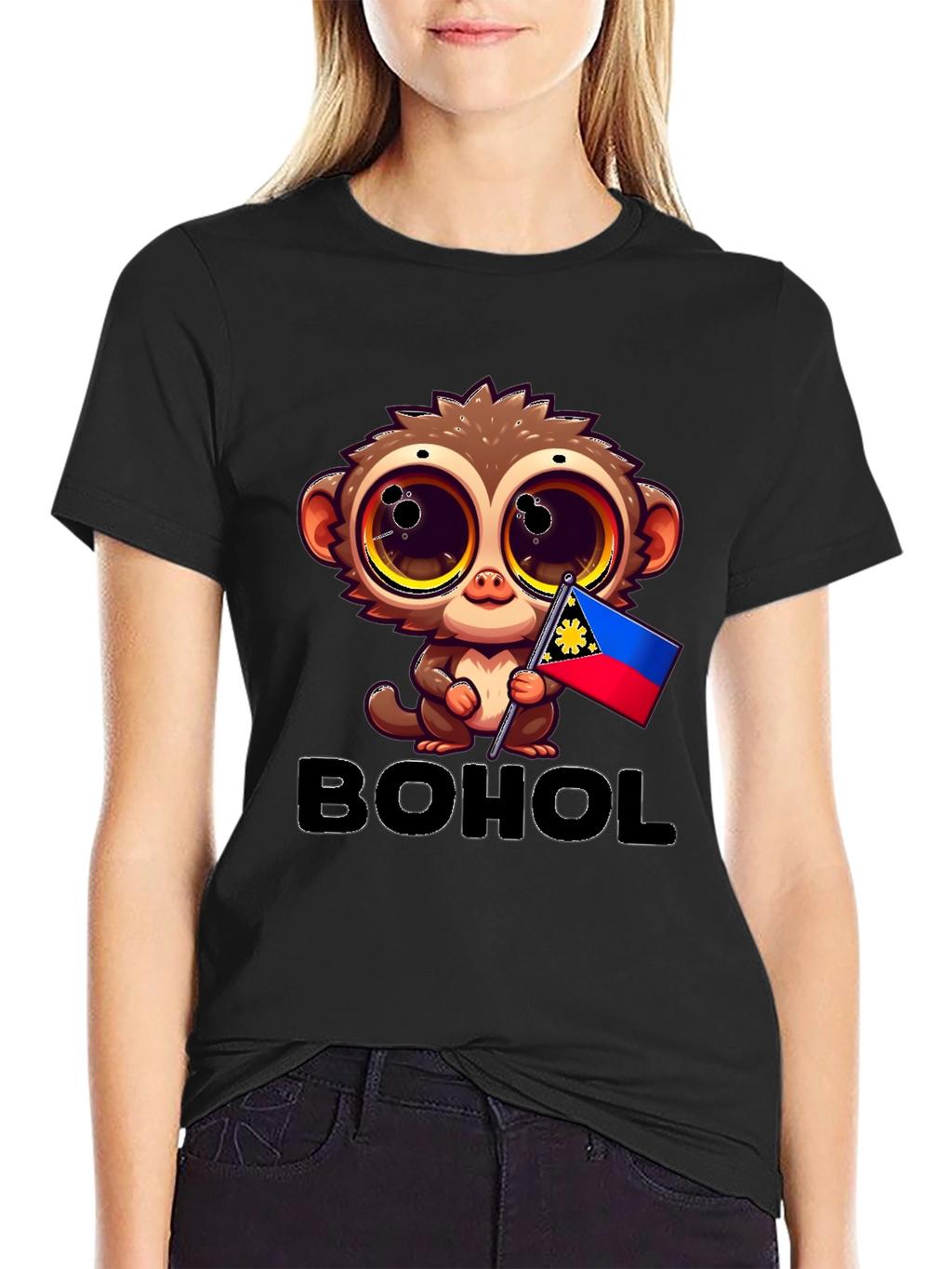 Camiseta Bohol con Diseño de Tarsier Filipina