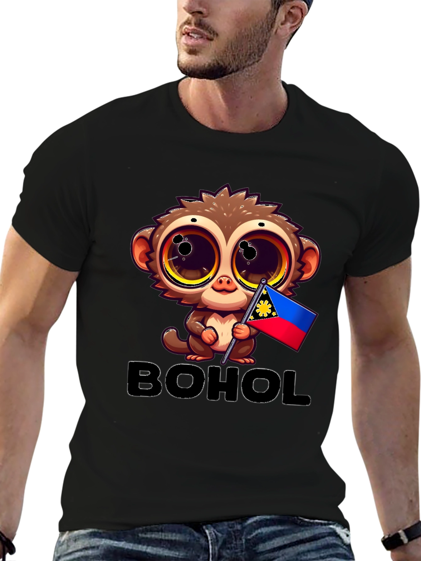 Camiseta Bohol con Diseño de Tarsier Filipina