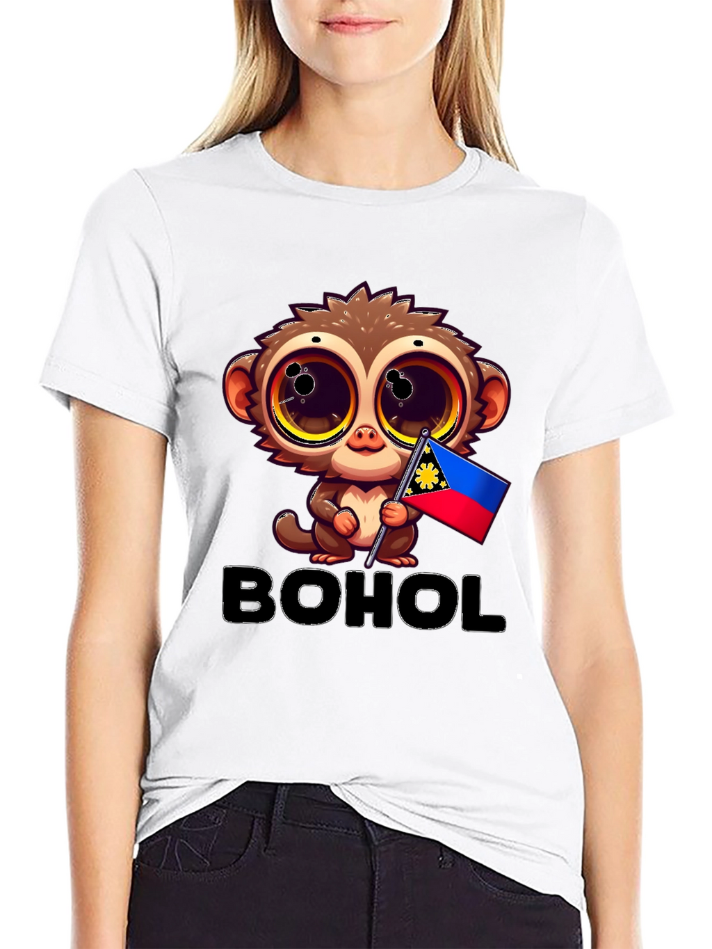 Camiseta Bohol con Diseño de Tarsier Filipina